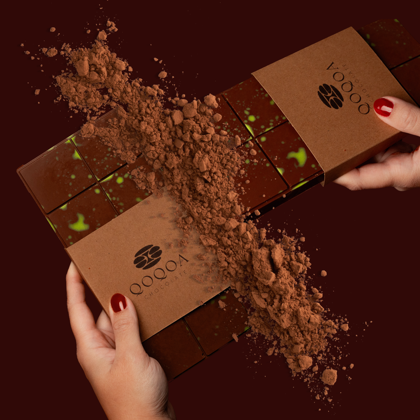 Dubai Chocolate Kunafeh Bar, Daily Fresh Shipment from UK, Premium Belgian Milk Chocolate Pistachio Kunafa Bar, Ideal Gift - Qoqoa